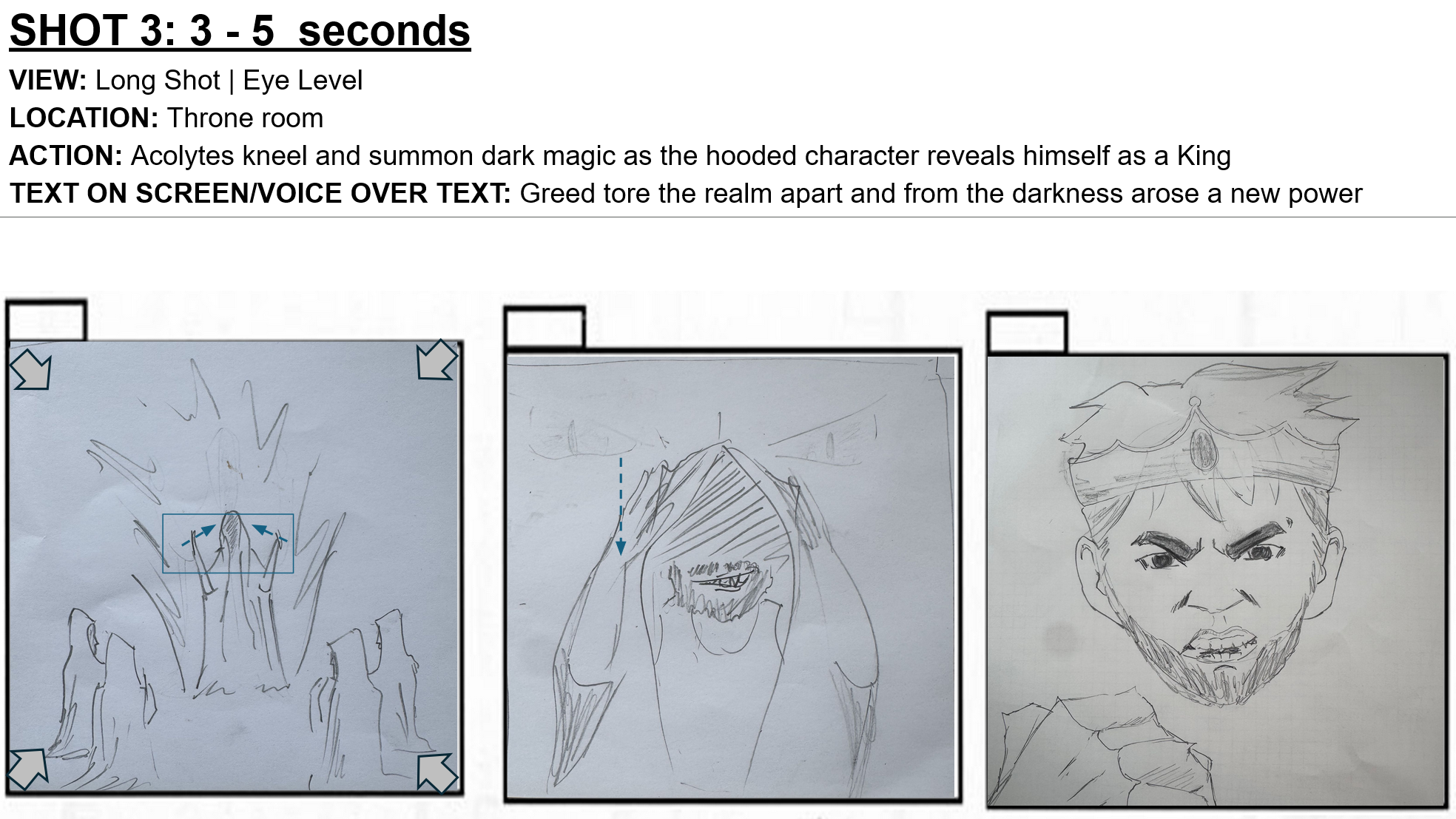 Storyboarding and script design